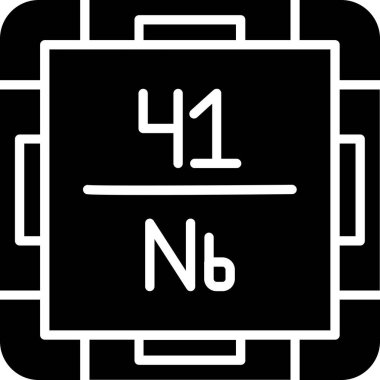 Kimyasal simgenin vektör illüstrasyonu