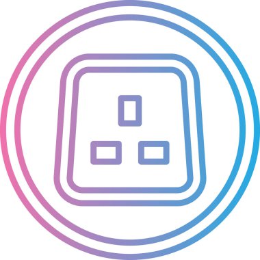 Bir çip simgesinin vektör çizimi