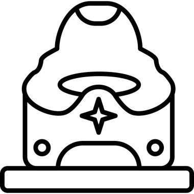 Noel çanı simgesi taslak biçiminde