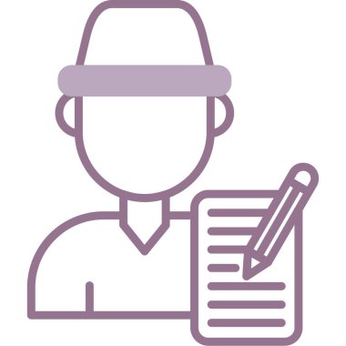 ajan ajan simgesi taslak biçimi