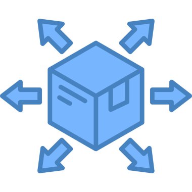 kutu paket gönderme simgesi dolu taslak biçimi