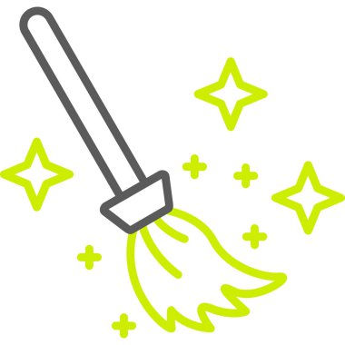 Süpürge simge vektör çizim