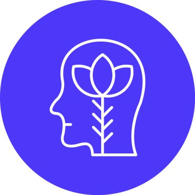 beyin ikonu vektör illüstrasyonu