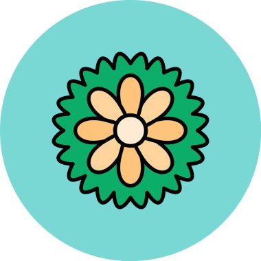 Çiçek ikonu vektör illüstrasyonu. Çiçek işareti. çiçek simgesi