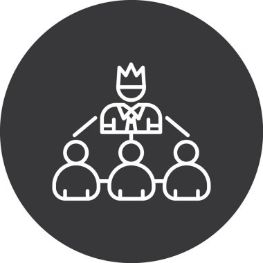 İş ve finans simgesinin vektör illüstrasyonu