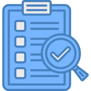 Liste. Web simgesi basit illüstrasyon