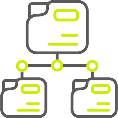 veritabanı. Web simgesi basit illüstrasyon