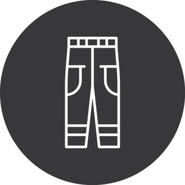 pantolon simgesi vektör illüstrasyonu