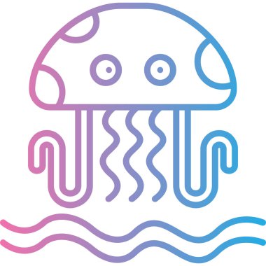 Ahtapot. Web simgesi basit illüstrasyon