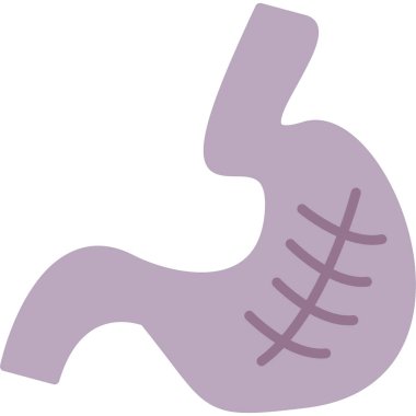 Mide organı ikonu vektör illüstrasyonu