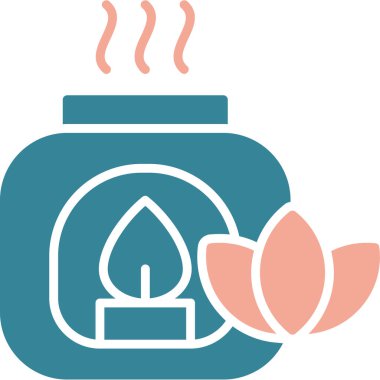 Bir bitki simgesinin vektör illüstrasyonu