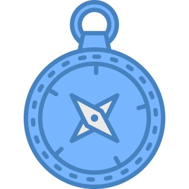 pusula gezinme simgesini - dış hat biçiminde doldur