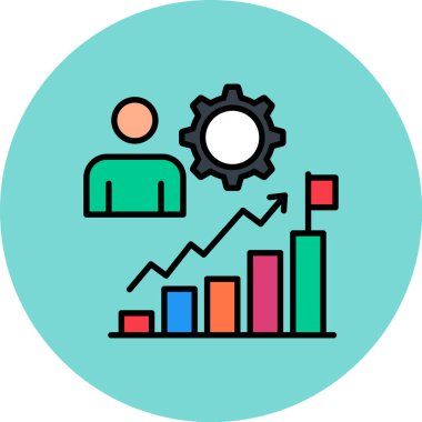 iş ve finans konsept vektör simgesi.