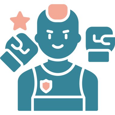 Yıldızlı bir adamın vektör çizimi