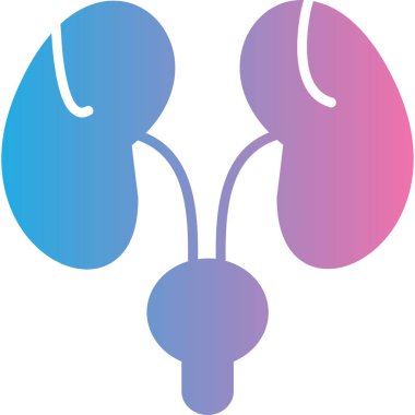 Böbrekler. Web simgesi basit illüstrasyon