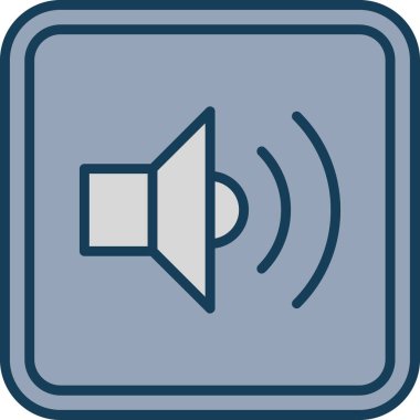 Sesi aç. Web simgesi basit tasarım