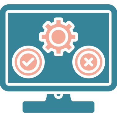 ayar simgesi, vektör illüstrasyonu