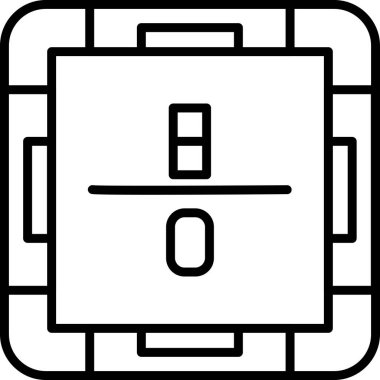 Taslak biçiminde kutu teslim lojistik simgesi