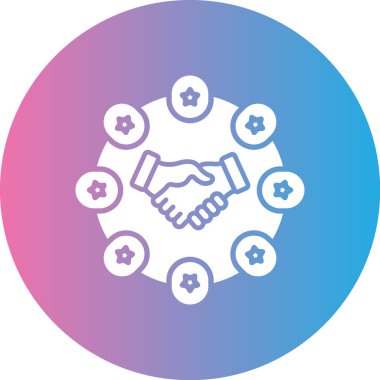 El sıkışma simgesi vektör illüstrasyonu