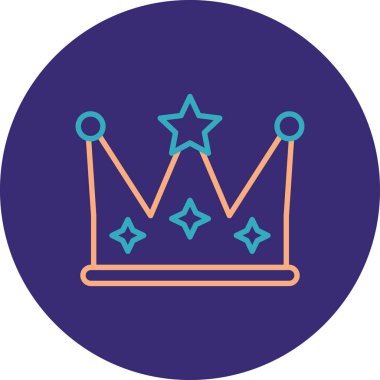 Taç. Web simgesi basit illüstrasyon