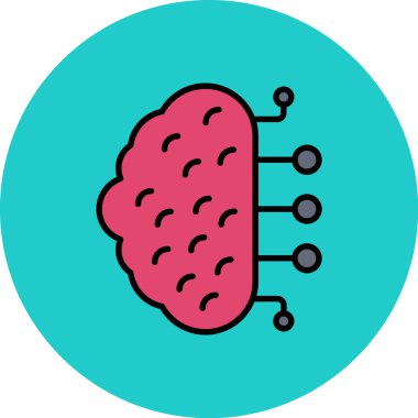 mikroçip simgesi, vektör illüstrasyonu