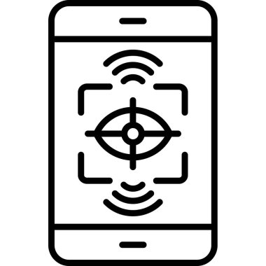 Kablosuz. Web simgesi basit illüstrasyon