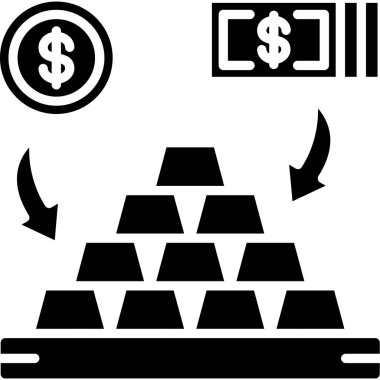 Dolar dolar dolar vektörü katı tasarım