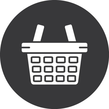 Alışveriş arabası simgesi, vektör illüstrasyon tasarımı