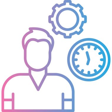 iş simgesi vektör illüstrasyonu