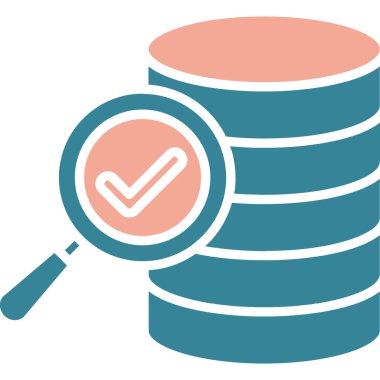 Veritabanı sunucu vektör simgesi