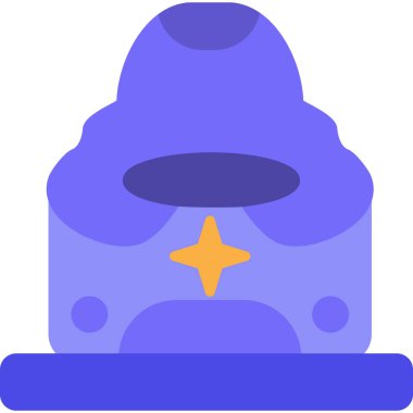 Bir şapka simgesinin vektör çizimi