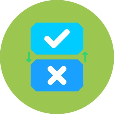 kutucuk simgesini işaretle, vektör illüstrasyonu