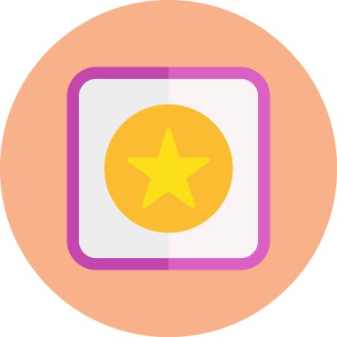 Yıldız. Web simgesi basit illüstrasyon