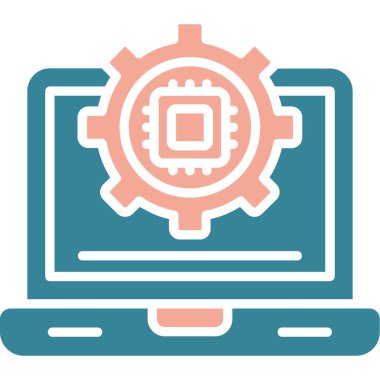 bilgisayar ayarı vektör simgesi modern illüstrasyon