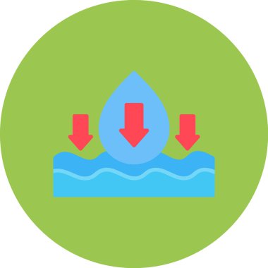 su damlası ikon vektör illüstrasyonu