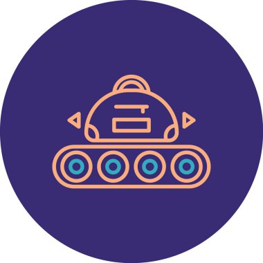 Askeri simgenin vektör illüstrasyonu