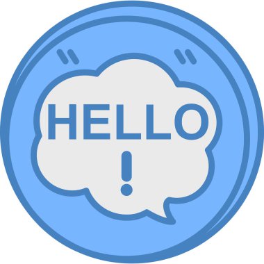 konuşma balonu simgesi, vektör illüstrasyonu