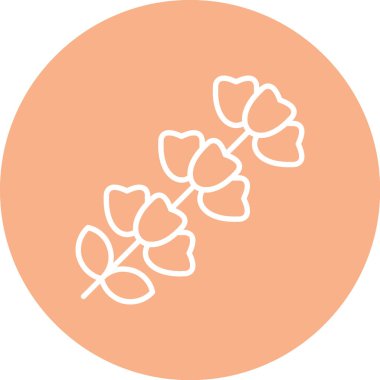 çiçek simgesi vektör illüstrasyon tasarımı