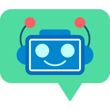 chat web icon simple illustration