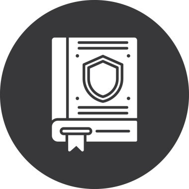 Güvenlik simgesi. Web için basit bir güvenlik vektör simgesi çizimi