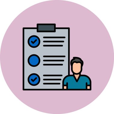 Bir pano simgesinin vektör illüstrasyonu