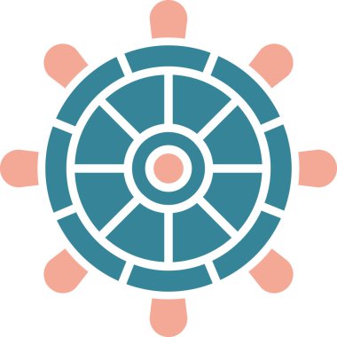 Bir virüs simgesinin vektör illüstrasyonu