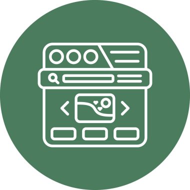 Web simgesi vektör illüstrasyonu