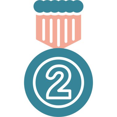 Madalya. Web simgesi basit illüstrasyon