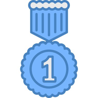 Madalya. Web simgesi basit illüstrasyon