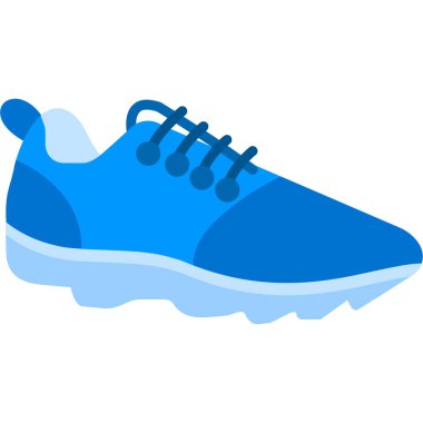 Mavi spor ayakkabı simgesi, izometrik stili