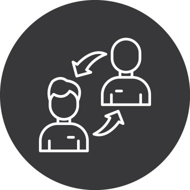 İş ve finans simgesinin vektör illüstrasyonu