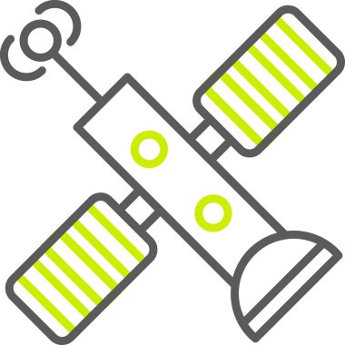 Uydu. Web simgesi basit illüstrasyon