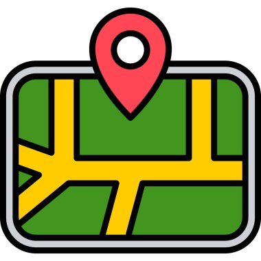 dosya özeti biçiminde konum haritası işaretleyici simgesi