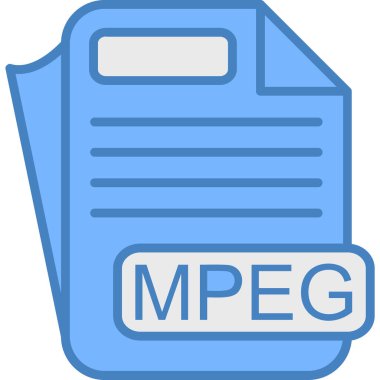 dosya biçimi simgesi, vektör illüstrasyonu